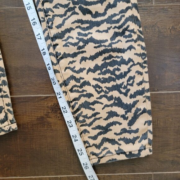NEW Good American Good Waist Skinny Jeans Womens 4 Leopard Print Chic Modern - Picture 7 of 8